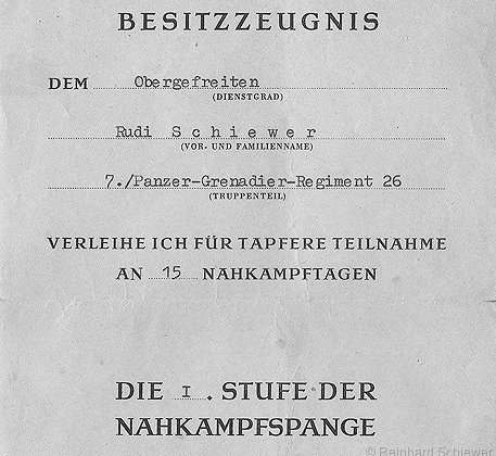 Urkunden und Besitzzeugnisse