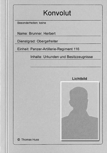 Brunner, Herbert Konvolut