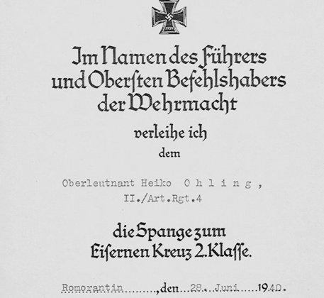 Spange zum Eisernen Kreuz
