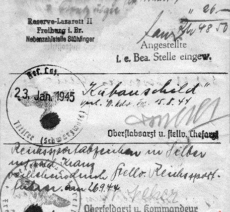 Soldbuch-Einträge