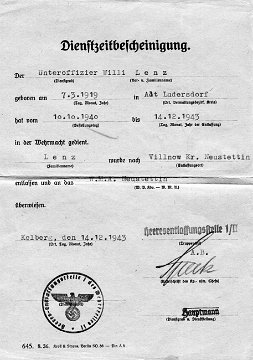Dienstzeitbescheinigung HE 3