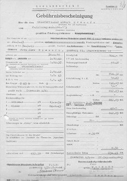 Gebührnisbescheinigung HE 1