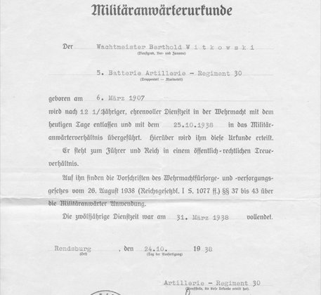 Militäranwärterurkunden